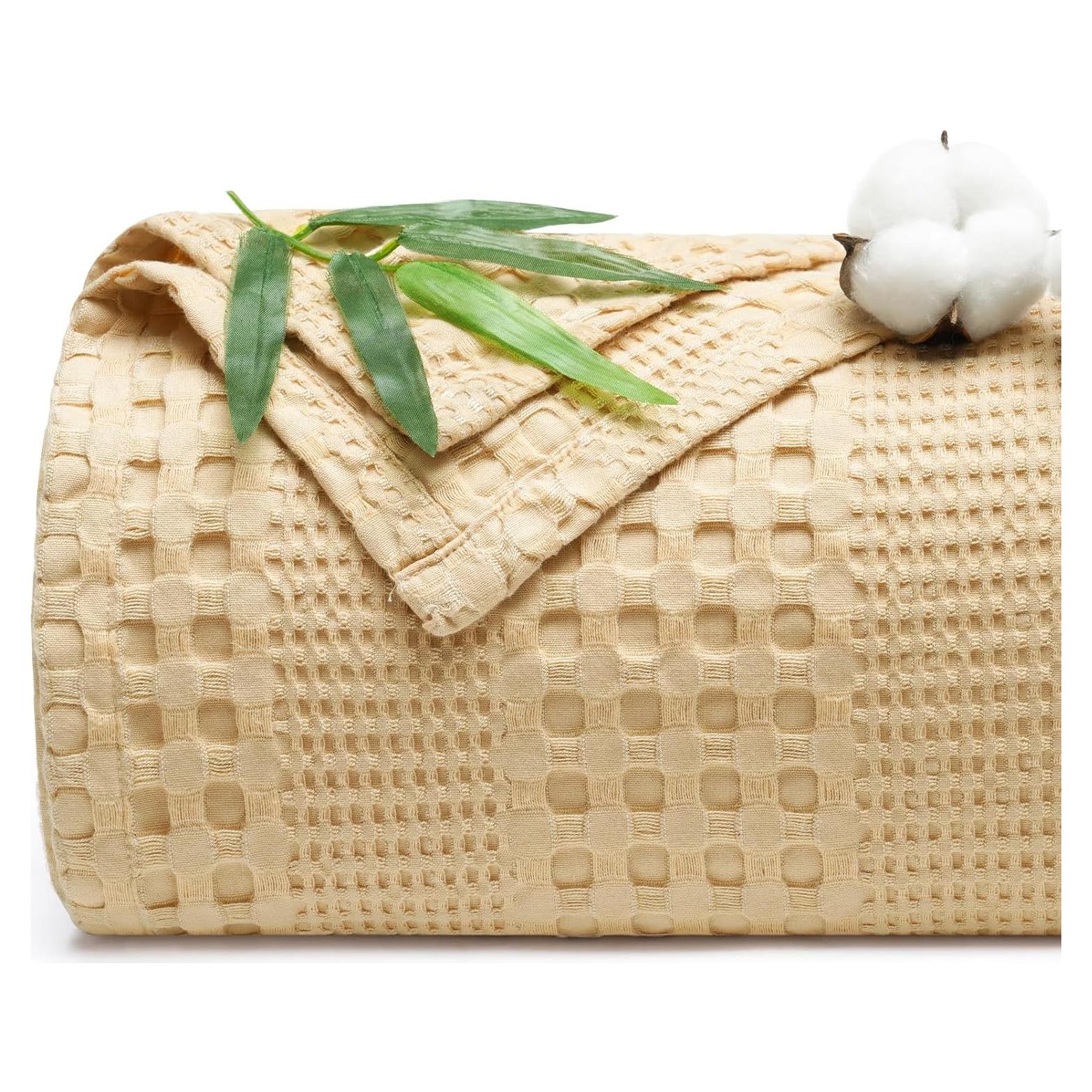 Manta Waffle Refrigerante PHF Individual 167.6x228.6cm Beige