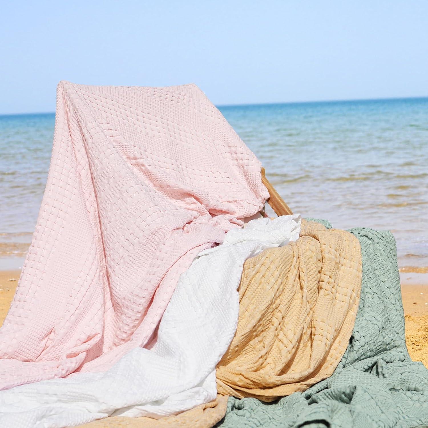 Manta Waffle Refrigerante PHF Individual 167.6x228.6cm Beige