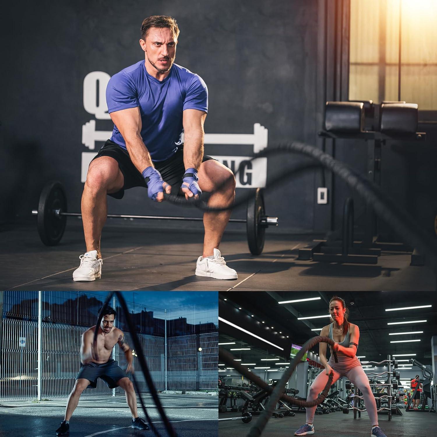 Cuerda de Batalla Glitenniy 30 pies 1 pulgada Negra Entrenamiento