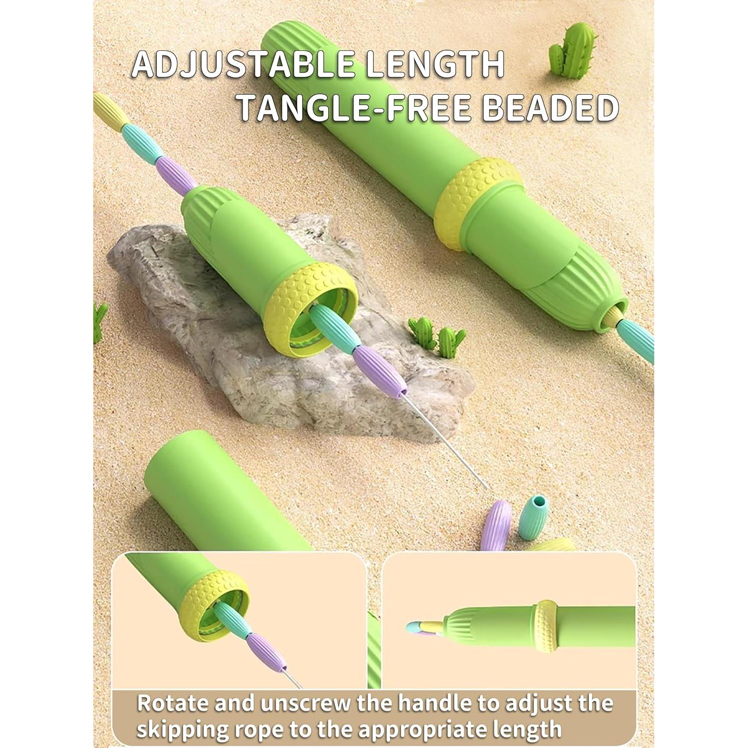 Cuerda de Saltar Ajustable SIERLIKY para Niños y Adultos