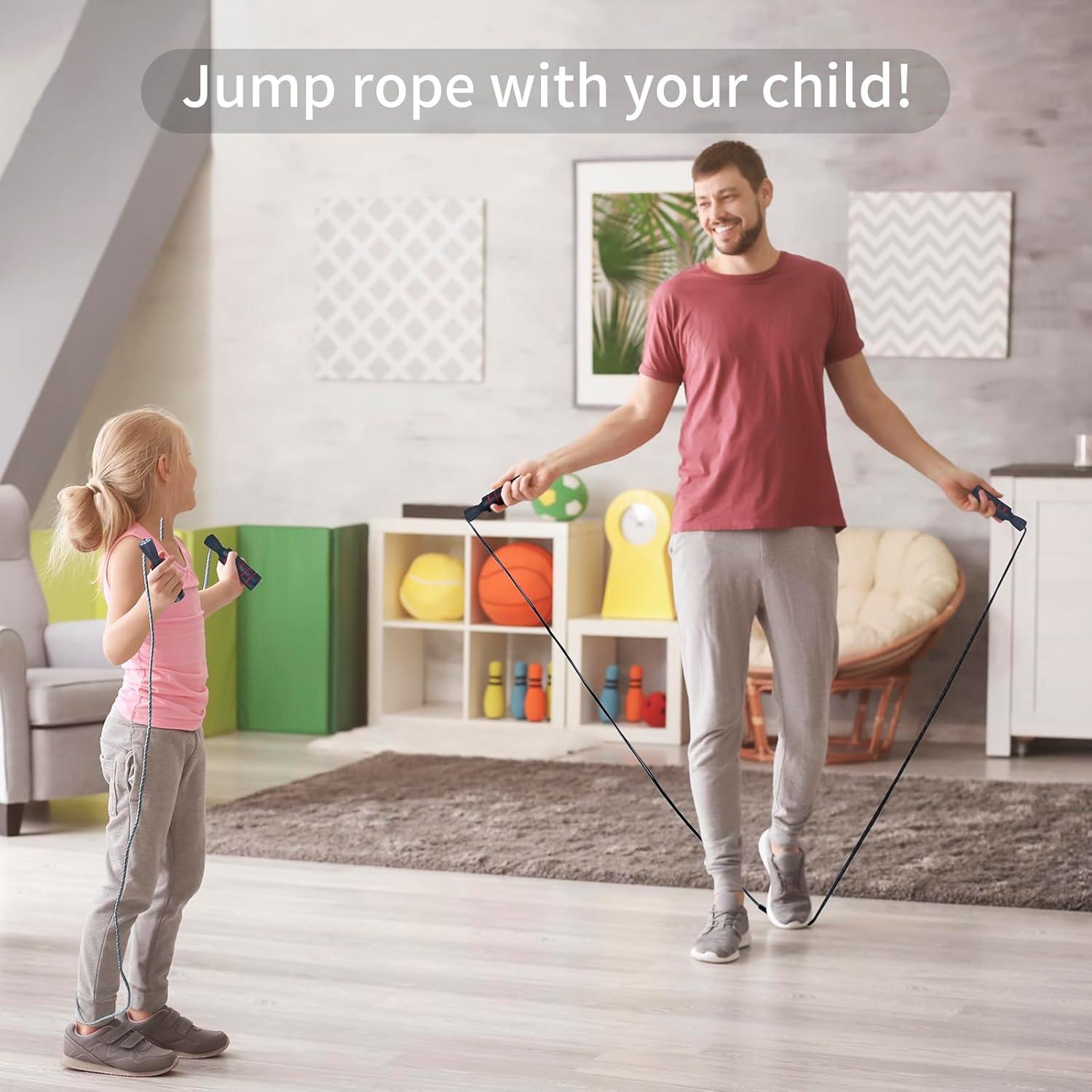 Cuerda de Salto Ajustable TOFEER 2Pack con Mangos de Espuma