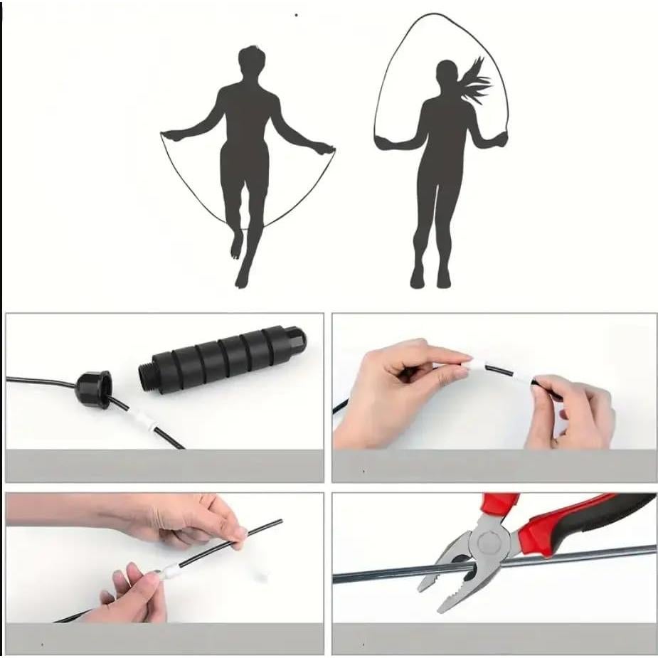 Cuerda de Salto Ajustable Genérico con Mangos de Espuma - Fitness