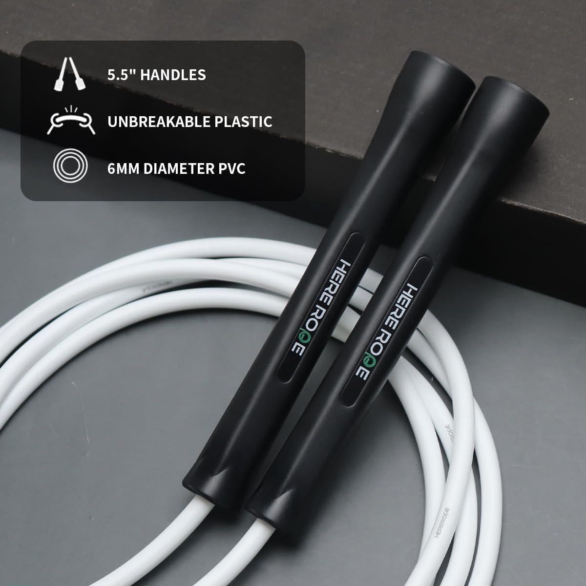 Cuerda de Salto Ajustable Hererope PVC 6mm para Fitness