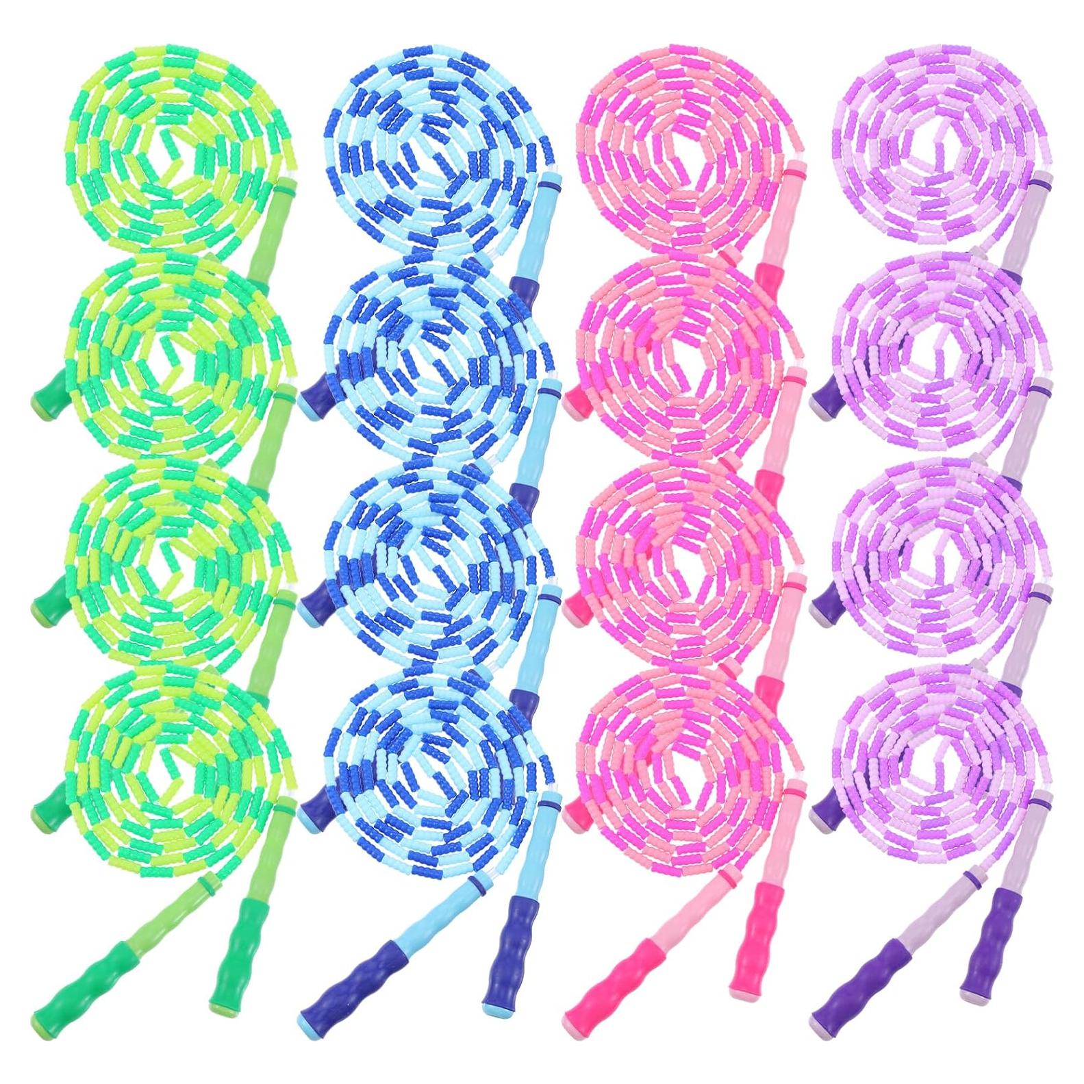 Paquete de 16 cuerdas para saltar ajustables HOFURME 280 cm