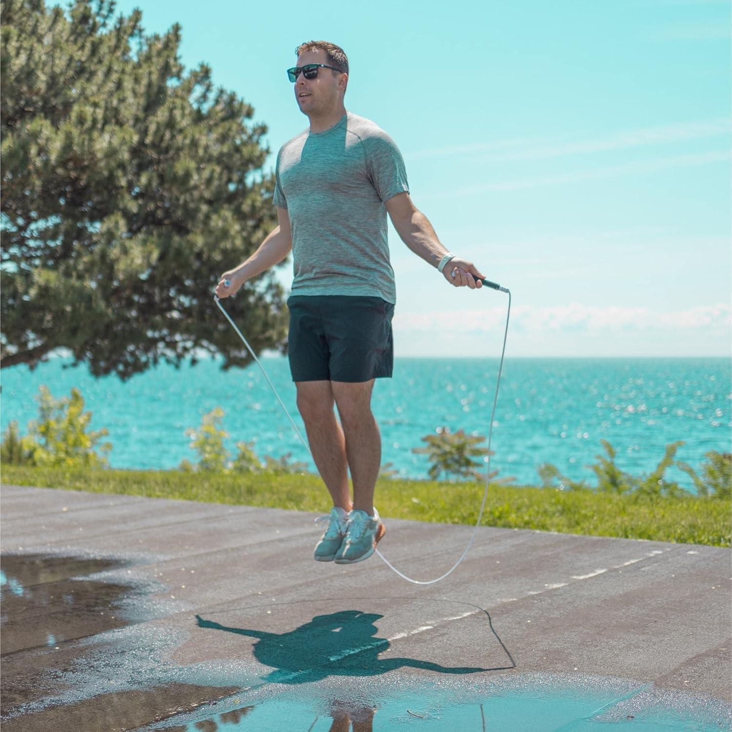 Conjunto de Cuerdas de Salto Elite Jumps PVC Ajustable 3 Pesos