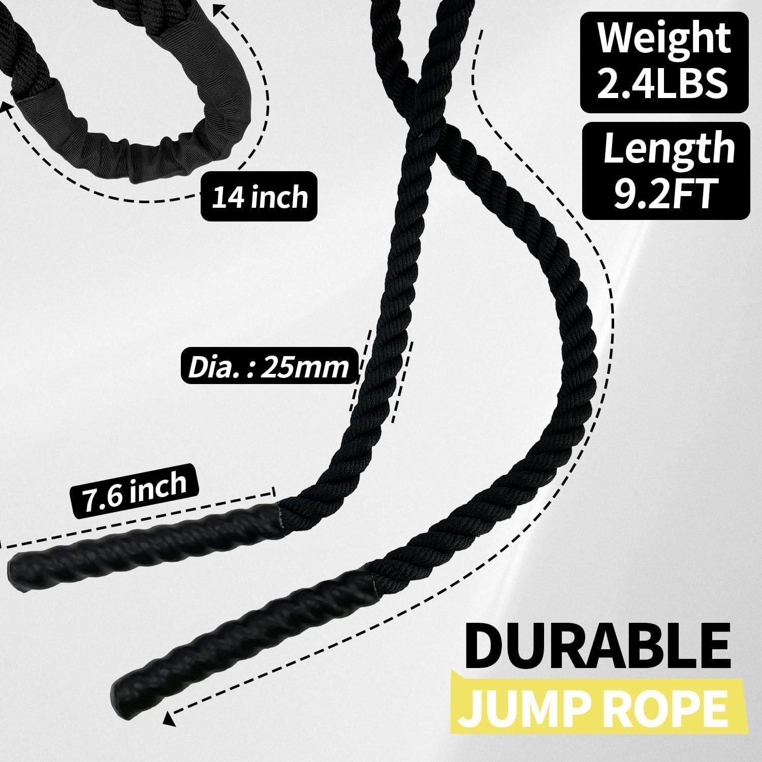 Cuerda de Salto con Peso Socpuro 1.09kg 2.8m para Fitness