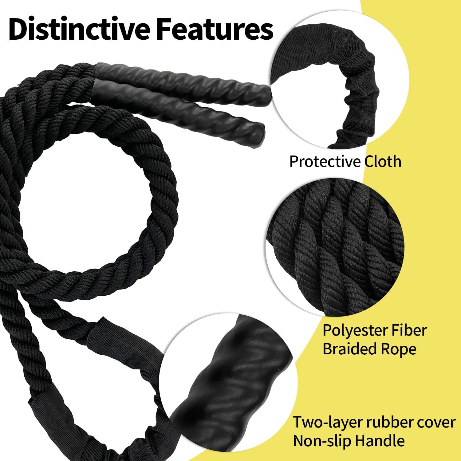 Cuerda de Salto con Peso Socpuro 1.09kg 2.8m para Fitness