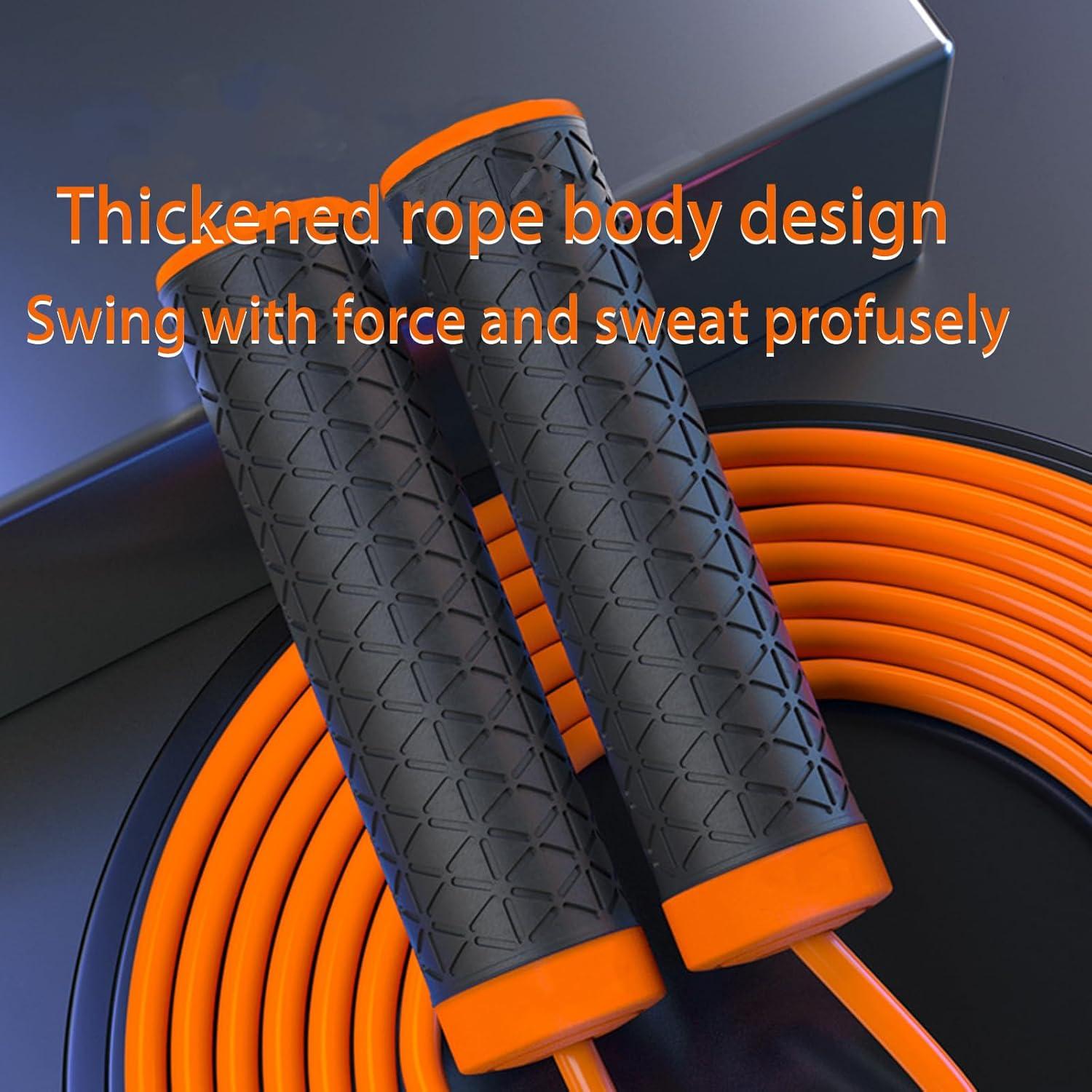 Cuerda de Salto con Peso Ajustable qiyeyeye para Fitness