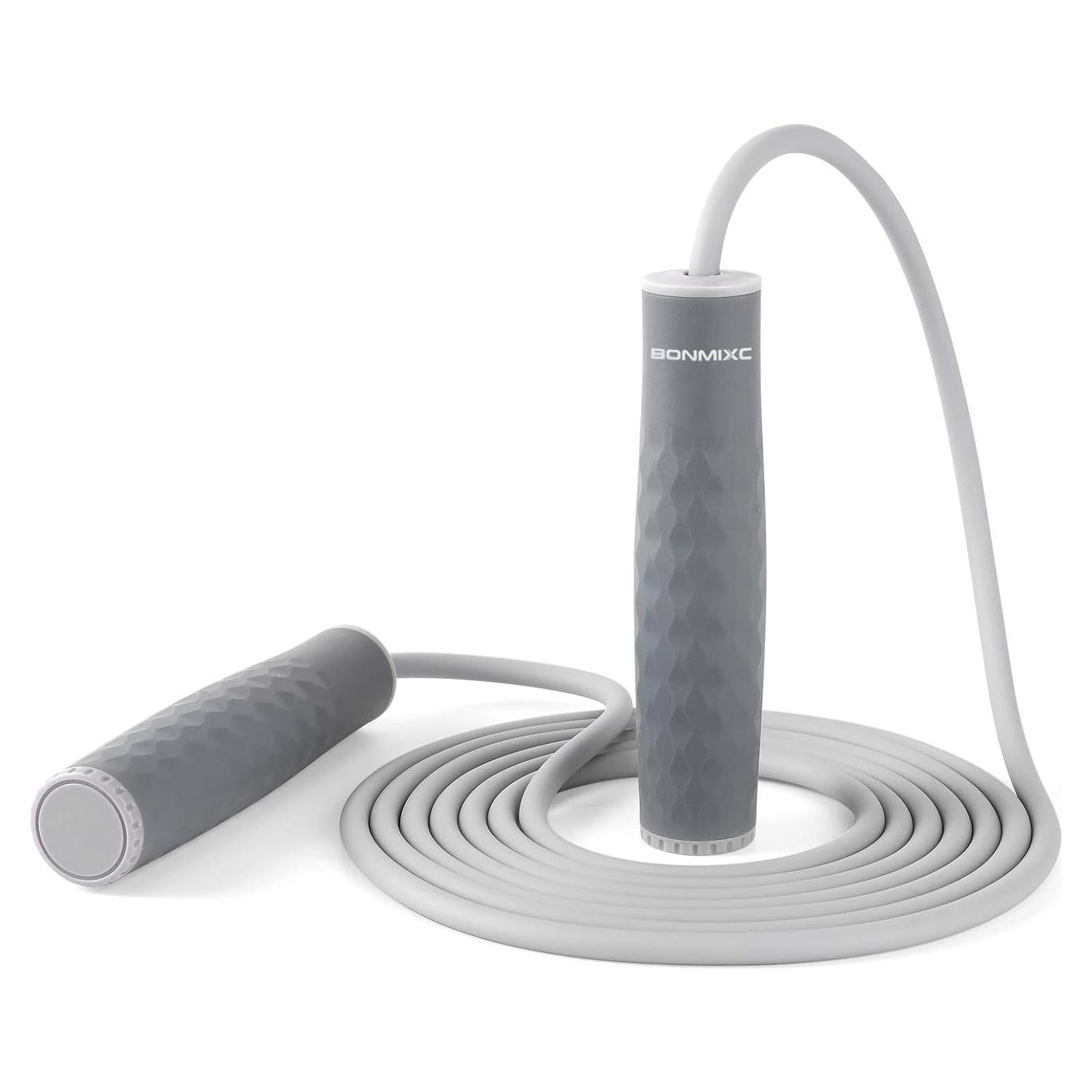 Cuerda de Saltar con Peso BONMIXC 0.45 kg Ajustable para Fitness