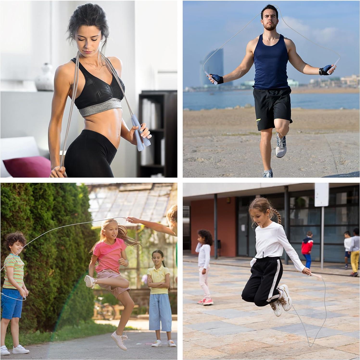 Cuerda para Saltar Ajustable CINDALOG - 2 Unidades para Fitness