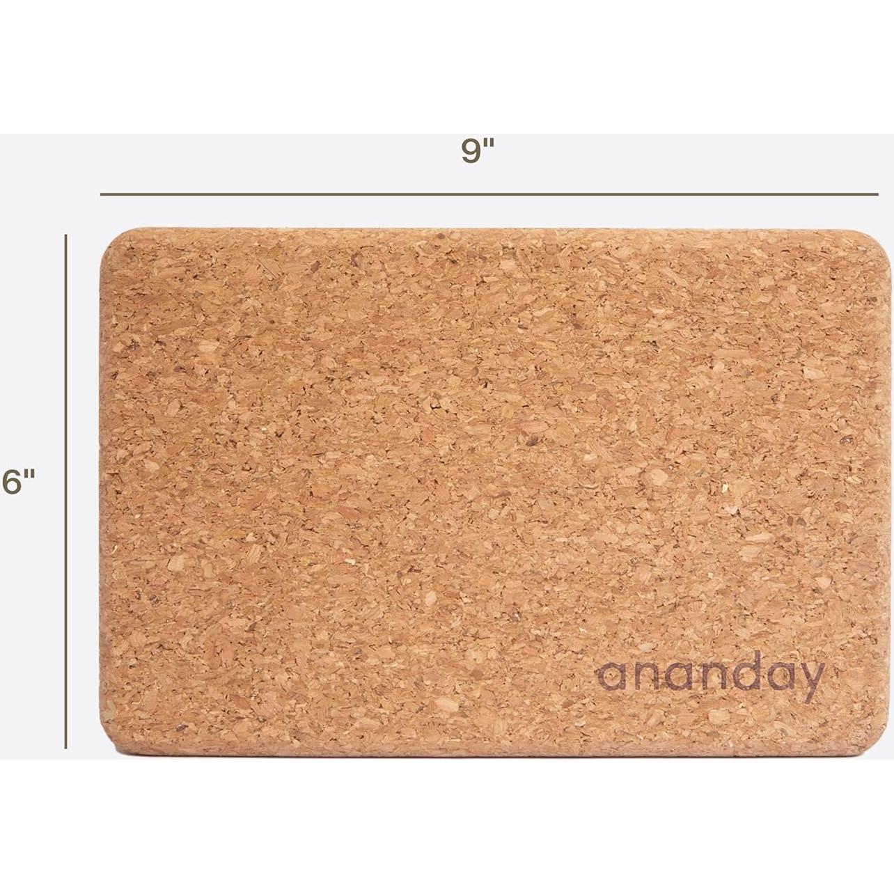 Bloques de Yoga de Corcho ANANDAY - Antideslizantes y Ecológicos