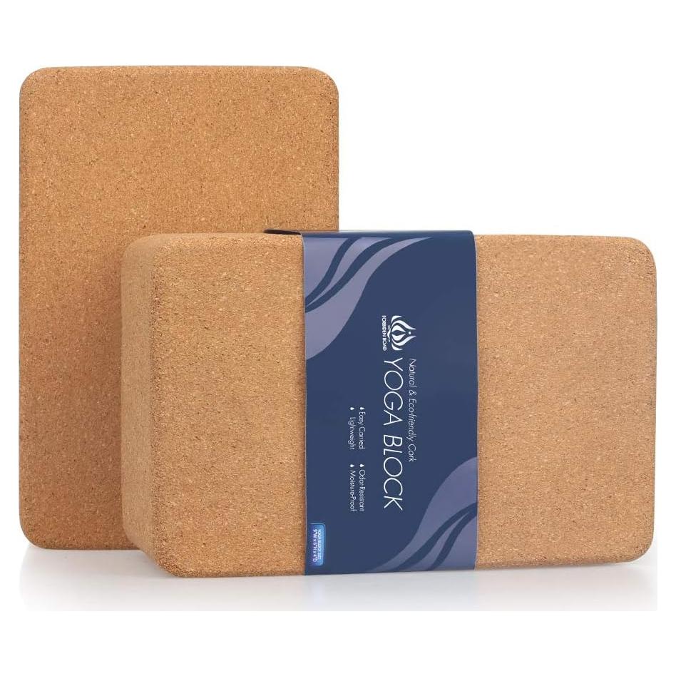 Bloques de Yoga de Corcho 2 Pack Forbidden Road 22.86x15.24x10.16 cm
