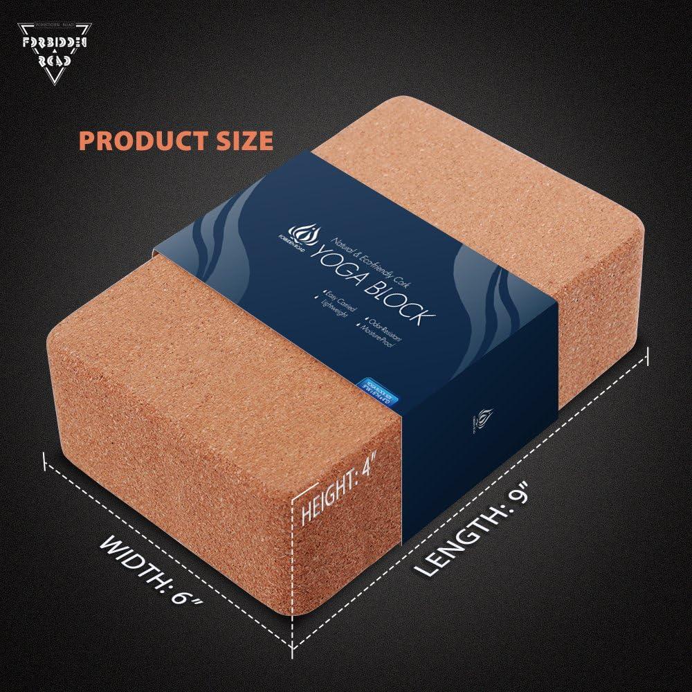 Bloques de Yoga de Corcho 2 Pack Forbidden Road 22.86x15.24x10.16 cm
