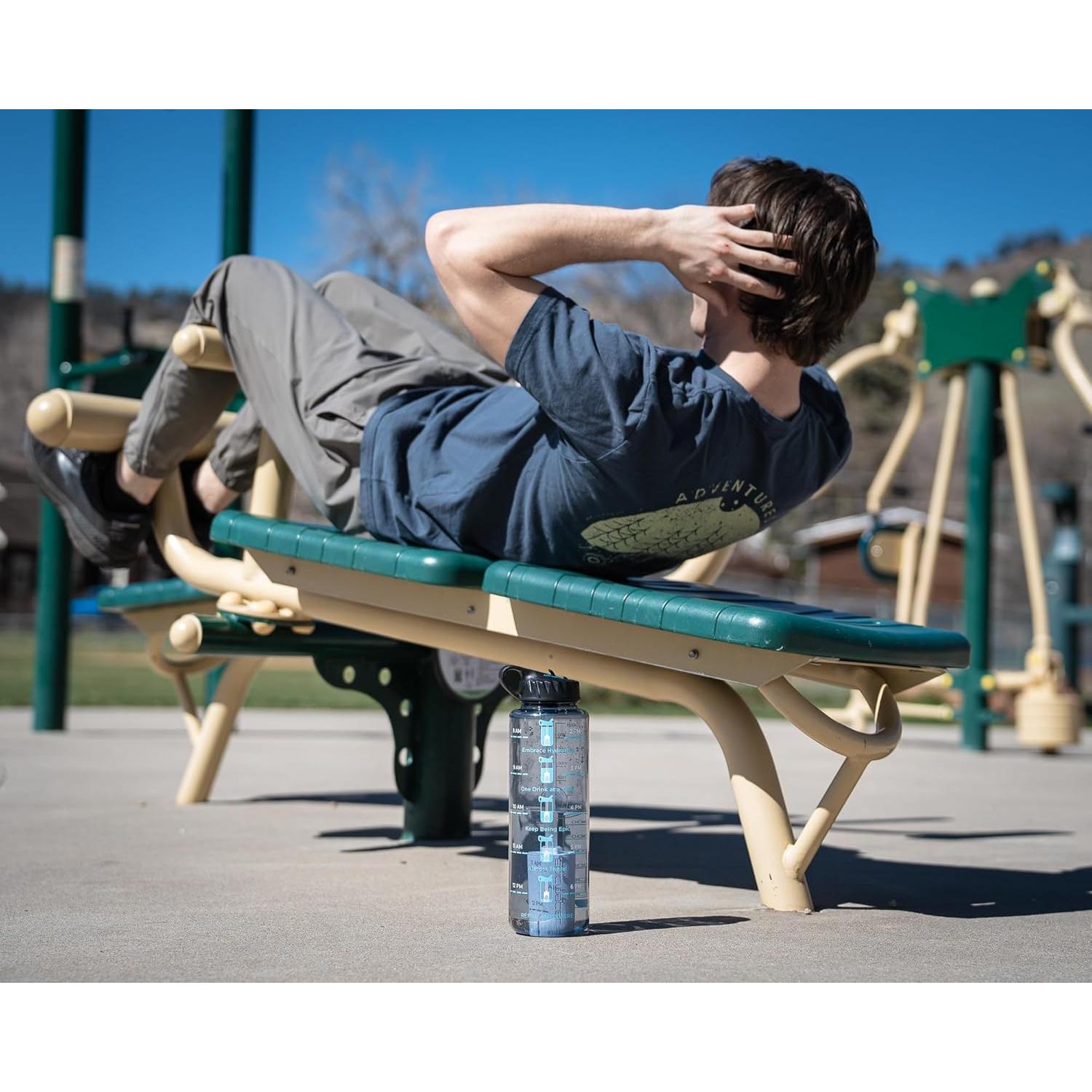 Botella de Agua Filtrada Epic Nalgene 1.42L Gris Humo