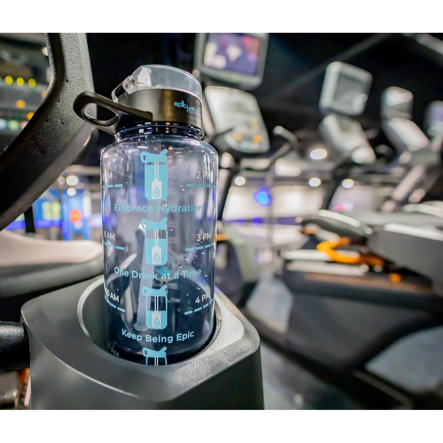 Botella de Agua Filtrada Epic Nalgene 1.42L Gris Humo