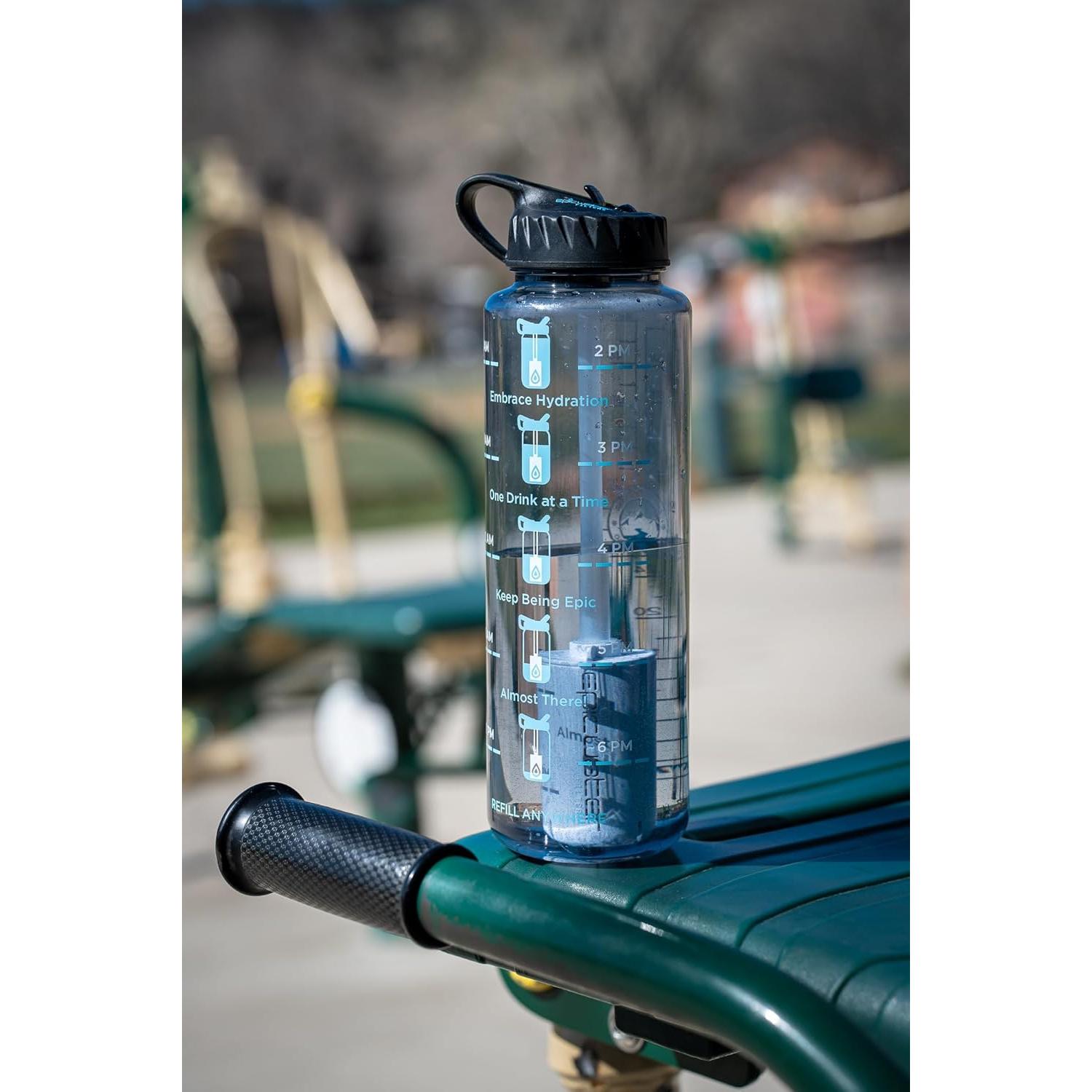 Botella de Agua Filtrada Epic Nalgene 1.42L Gris Humo