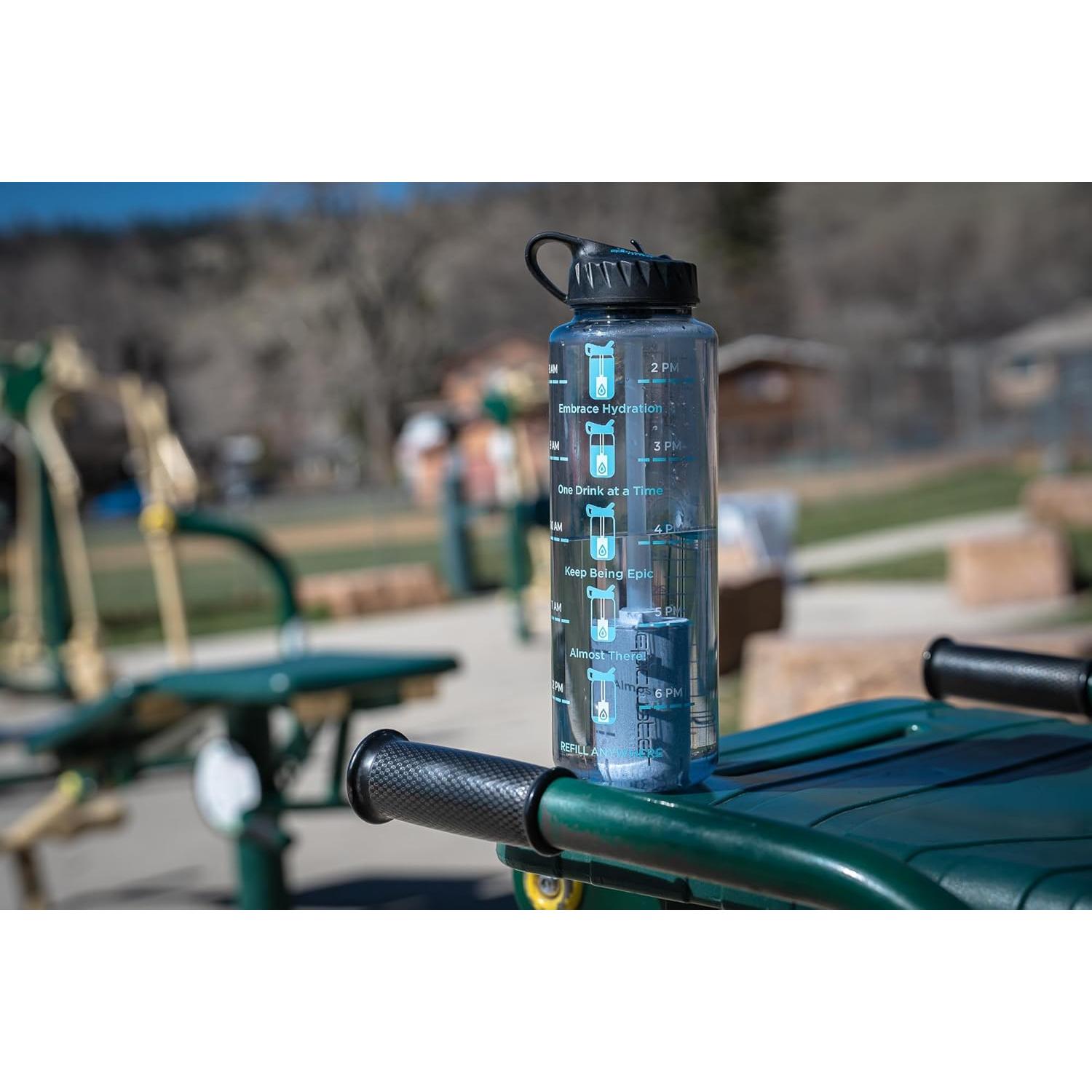 Botella de Agua Filtrada Epic Nalgene 1.42L Gris Humo