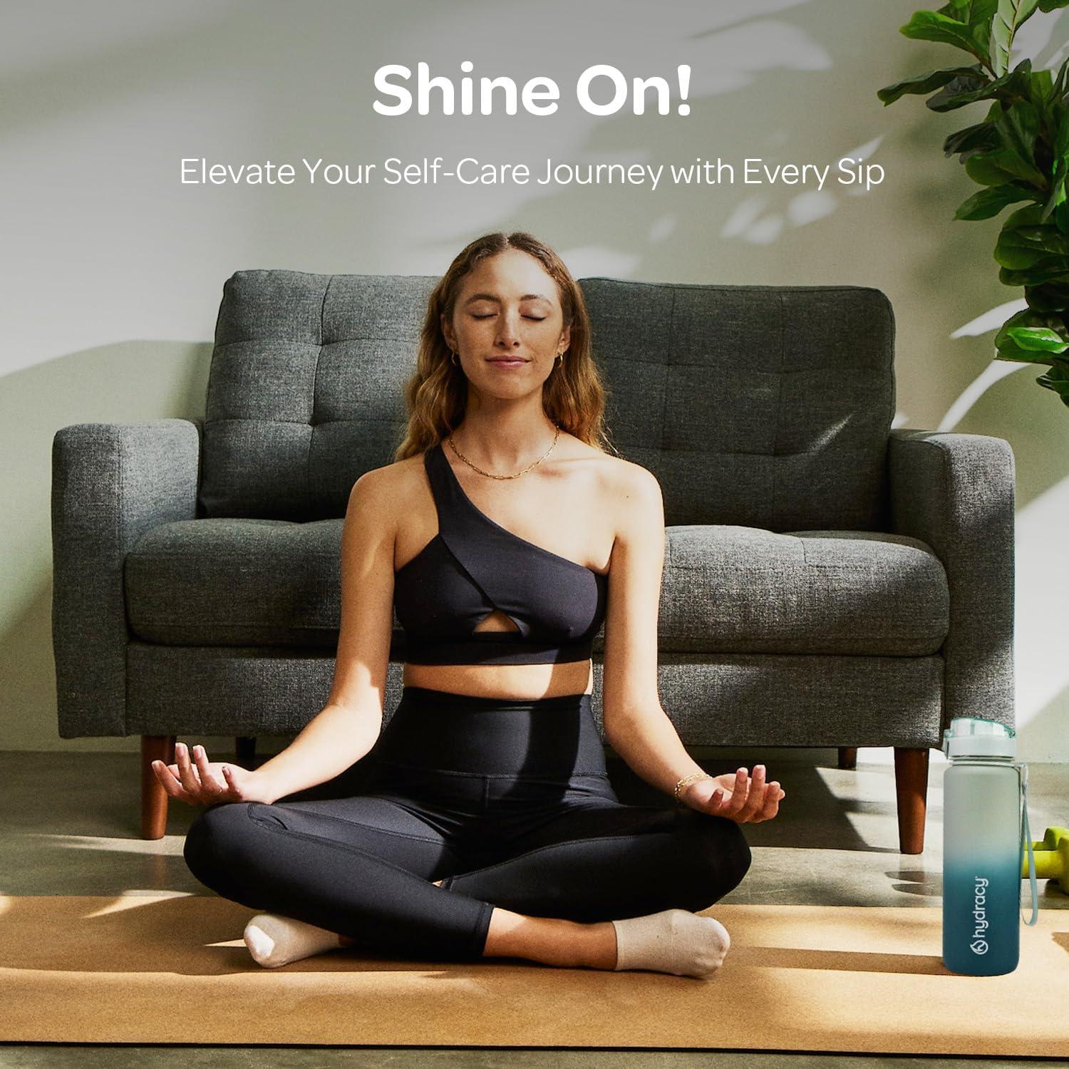 Botella de Agua Hydracy Coach 1L Verde Salvia a Prueba de Fugas