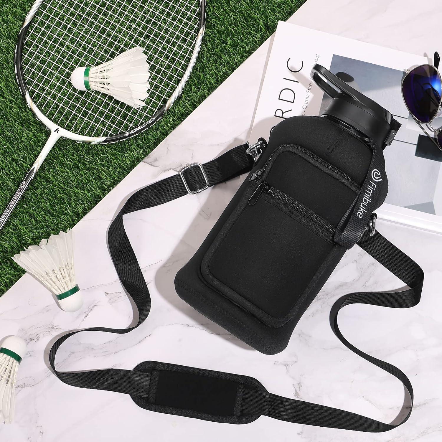 Botella de Agua Fimibuke 1.81L con Funda Neopreno y Popote