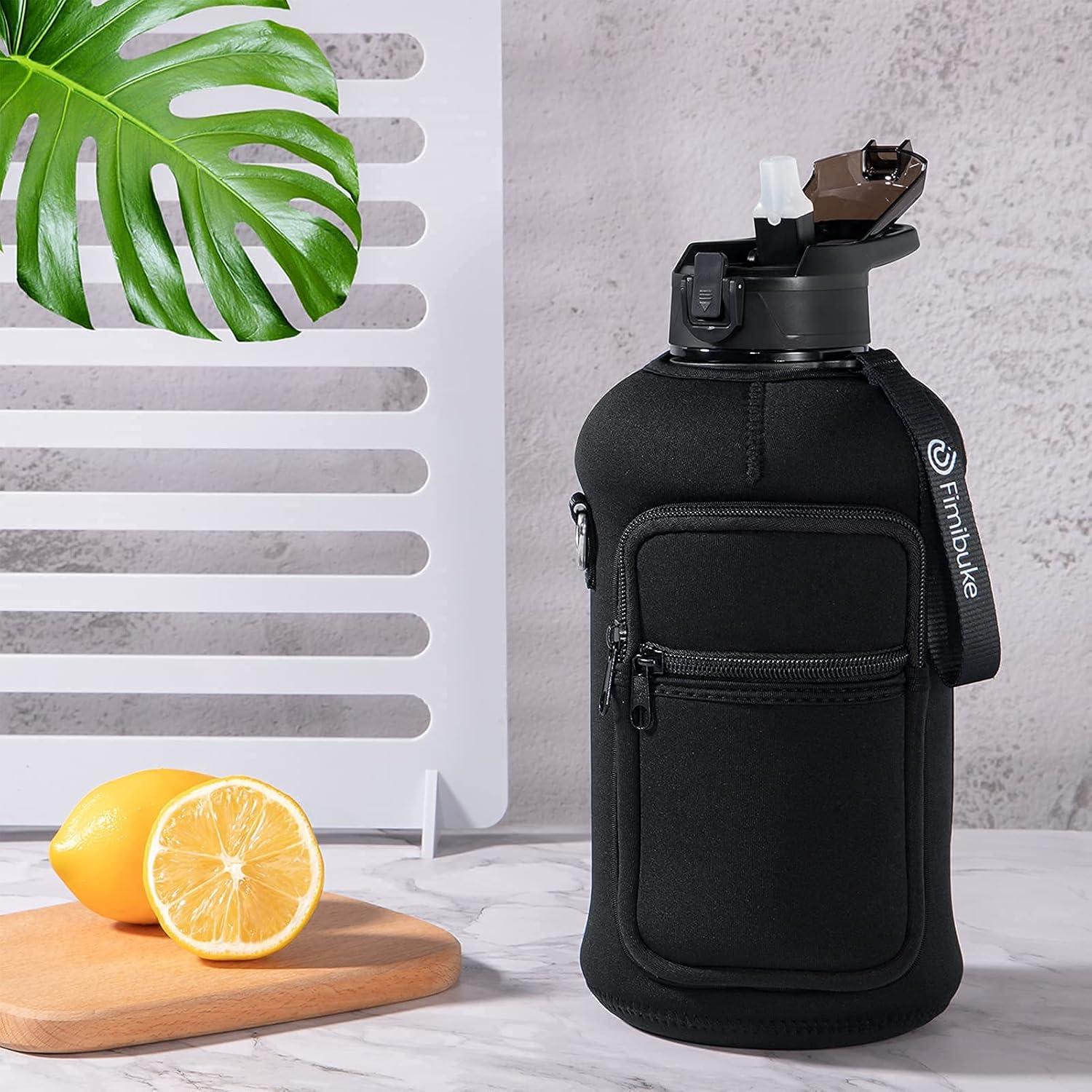 Botella de Agua Fimibuke 1.81L con Funda Neopreno y Popote