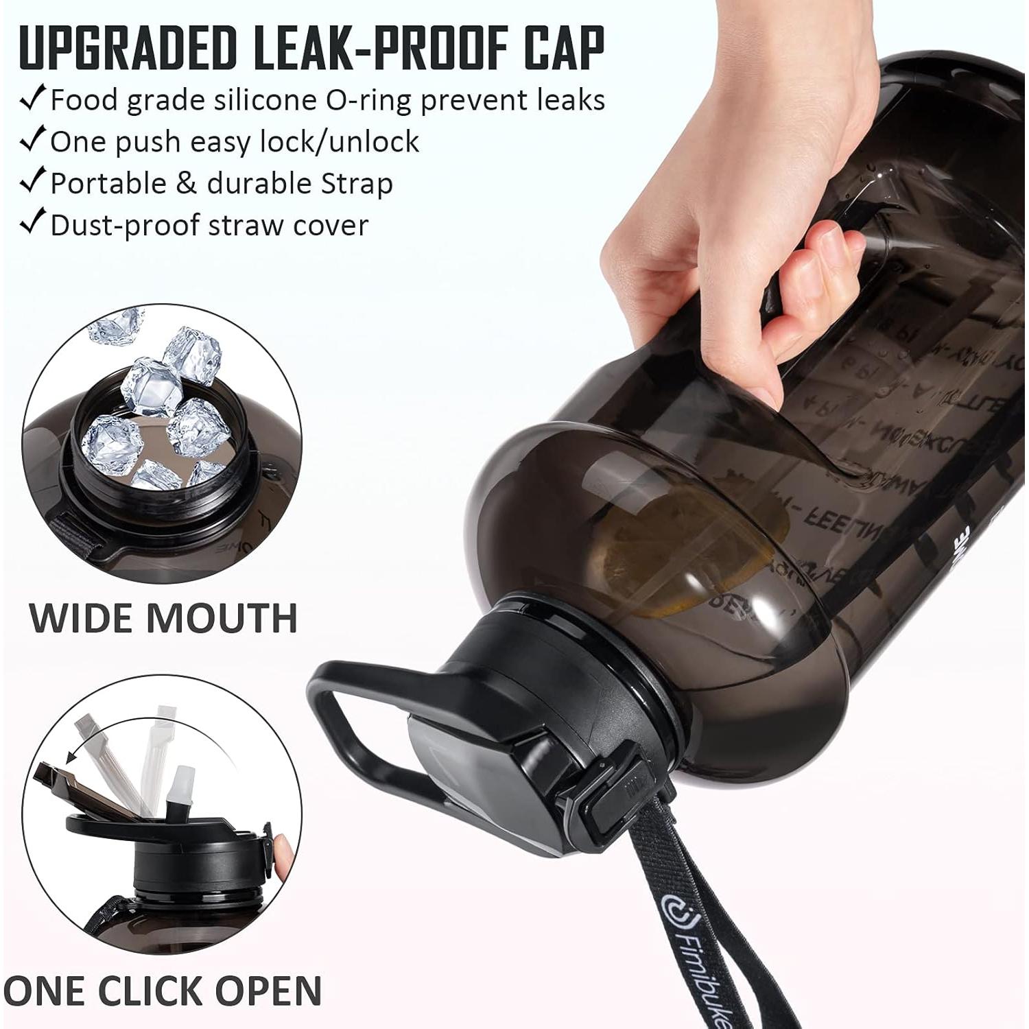 Botella de Agua Fimibuke 1.81L con Funda Neopreno y Popote