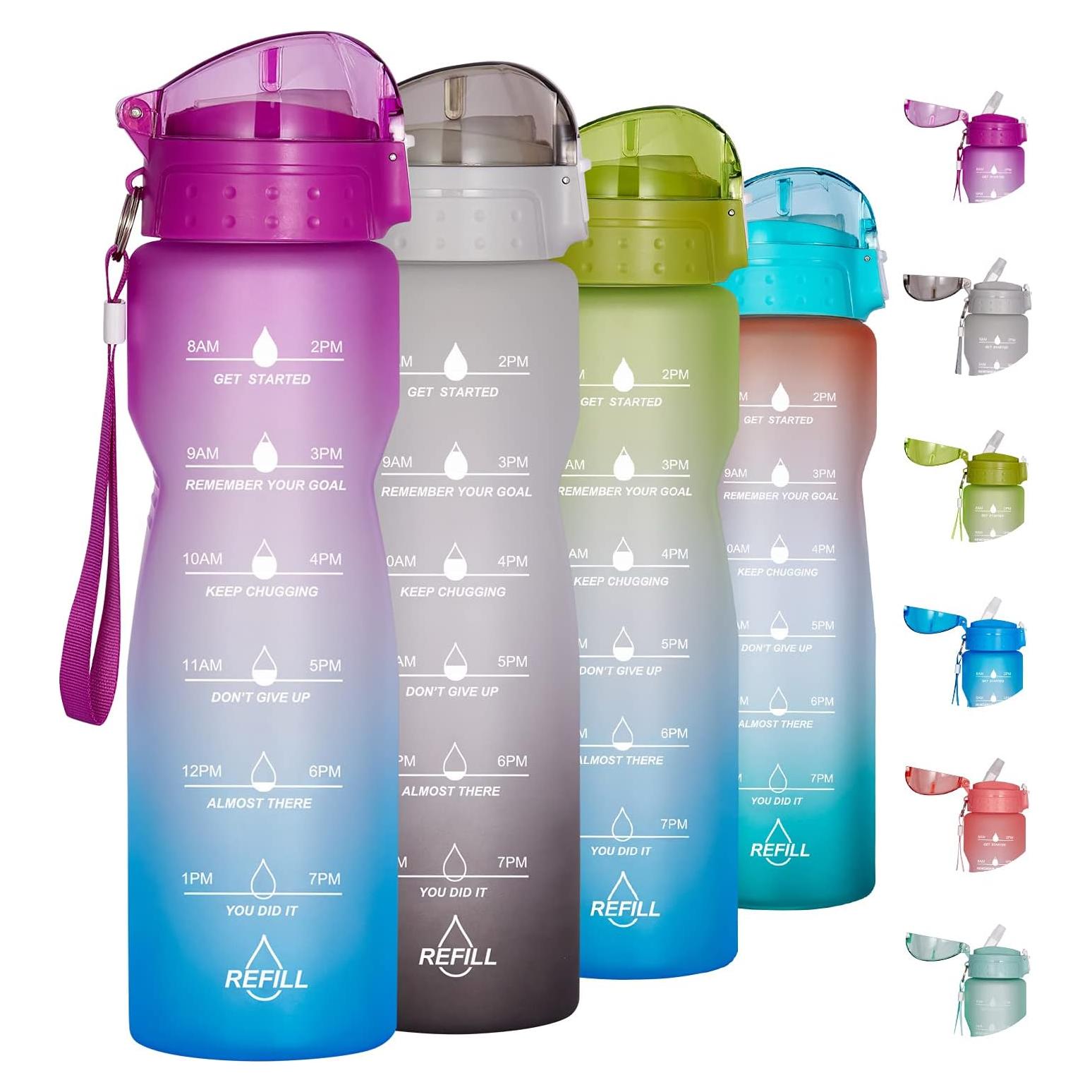 Botella de Agua Motivacional Goothdurs 32oz a Prueba de Fugas