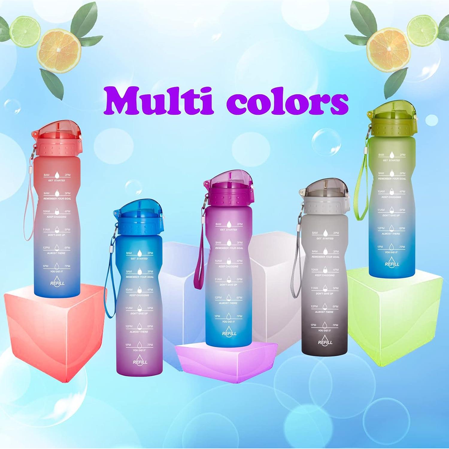 Botella de Agua Motivacional Goothdurs 32oz a Prueba de Fugas