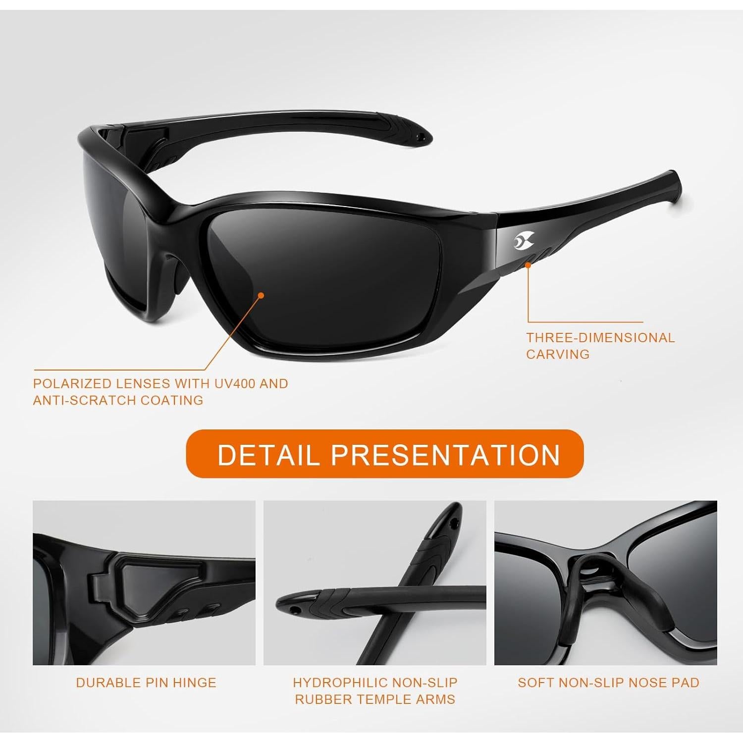 Gafas de Sol Polarizadas SUOSO UV400 para Deportes