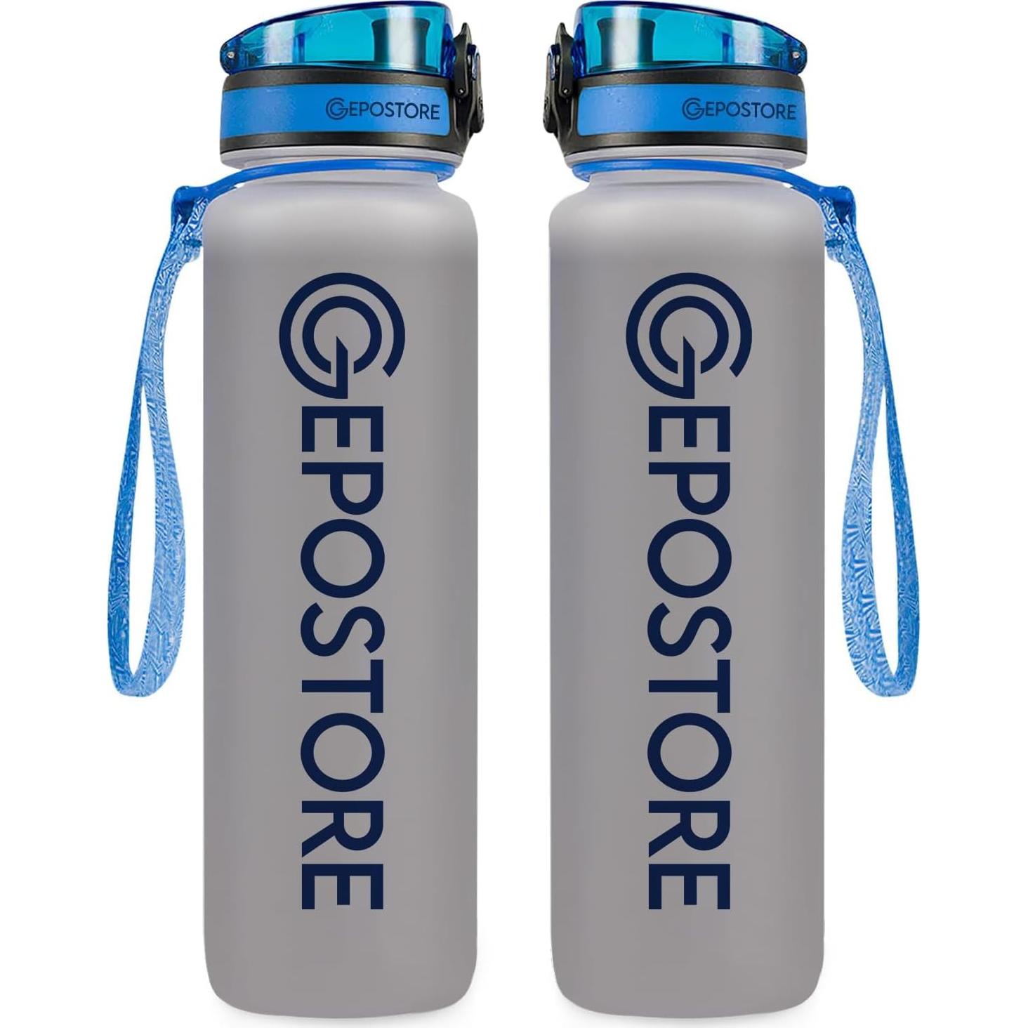 Botella de Agua Motivacional GEPOSTORE 0.95L Tritan Jack