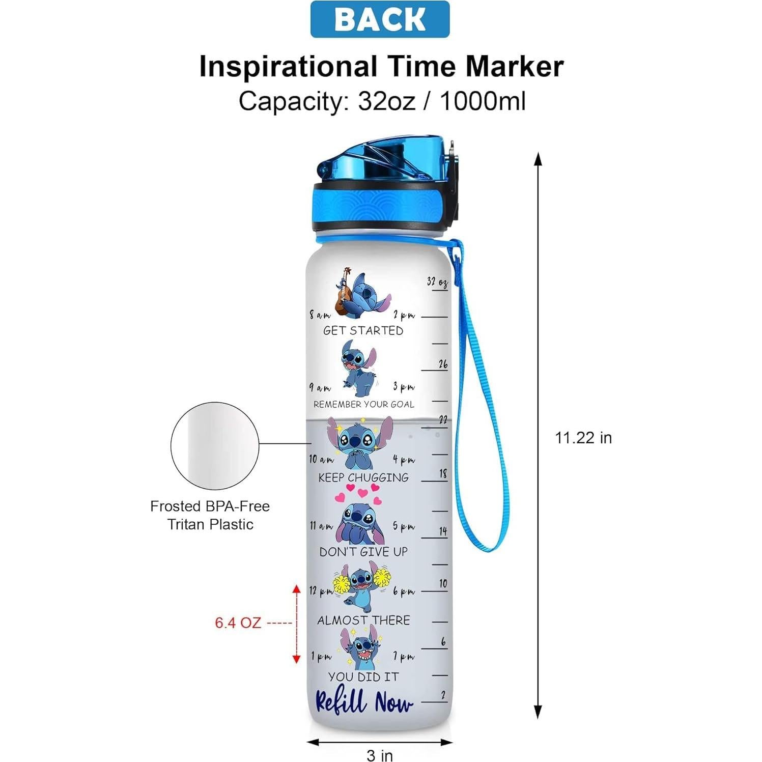 Botella de Agua Aislada BAIG Alien 0.95L con Marcador