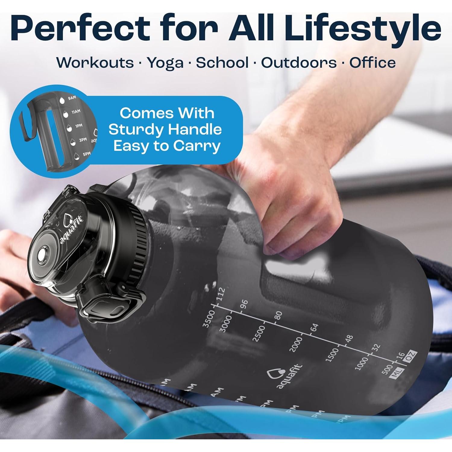 Botella de Agua AQUAFIT 1 Galón Niebla Púrpura Libre BPA