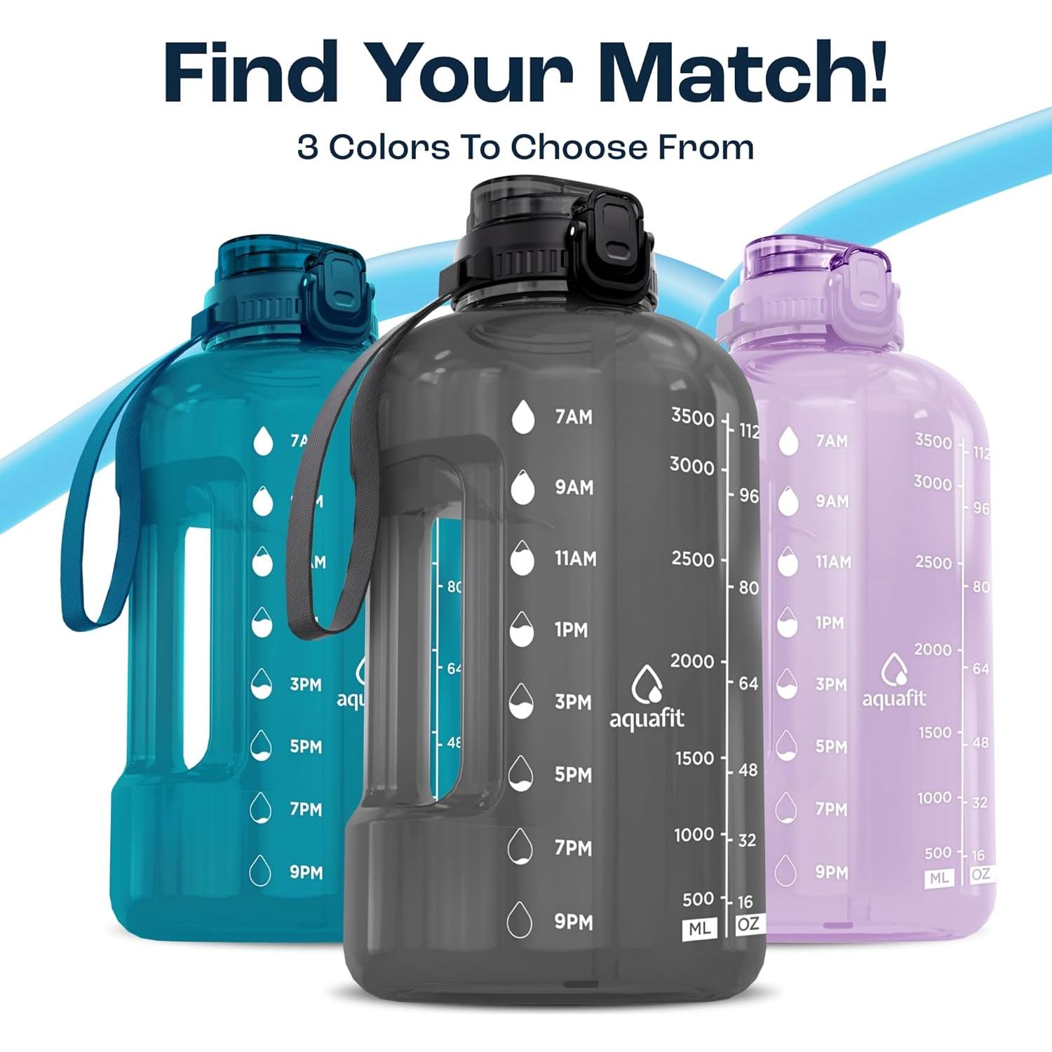 Botella de Agua AQUAFIT 1 Galón Niebla Púrpura Libre BPA