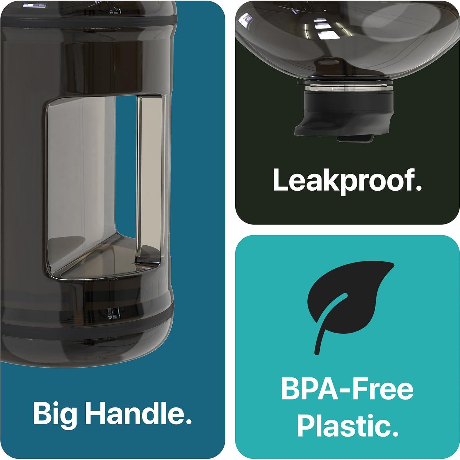 Botella de Agua Hydro Gallon 3.78L con Manga Aislante y Tapa