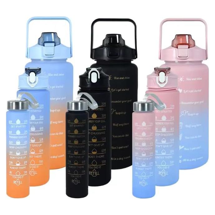 Juego de Botellas de Agua Deportivas 3 Piezas Shopping Reveal