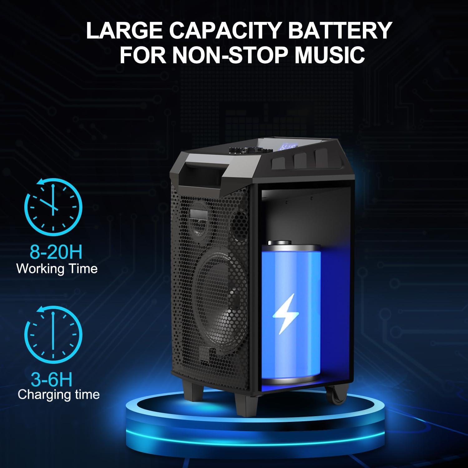 Máquina de Karaoke VeGue VS-0866 con Altavoces Bluetooth 20.32 cm