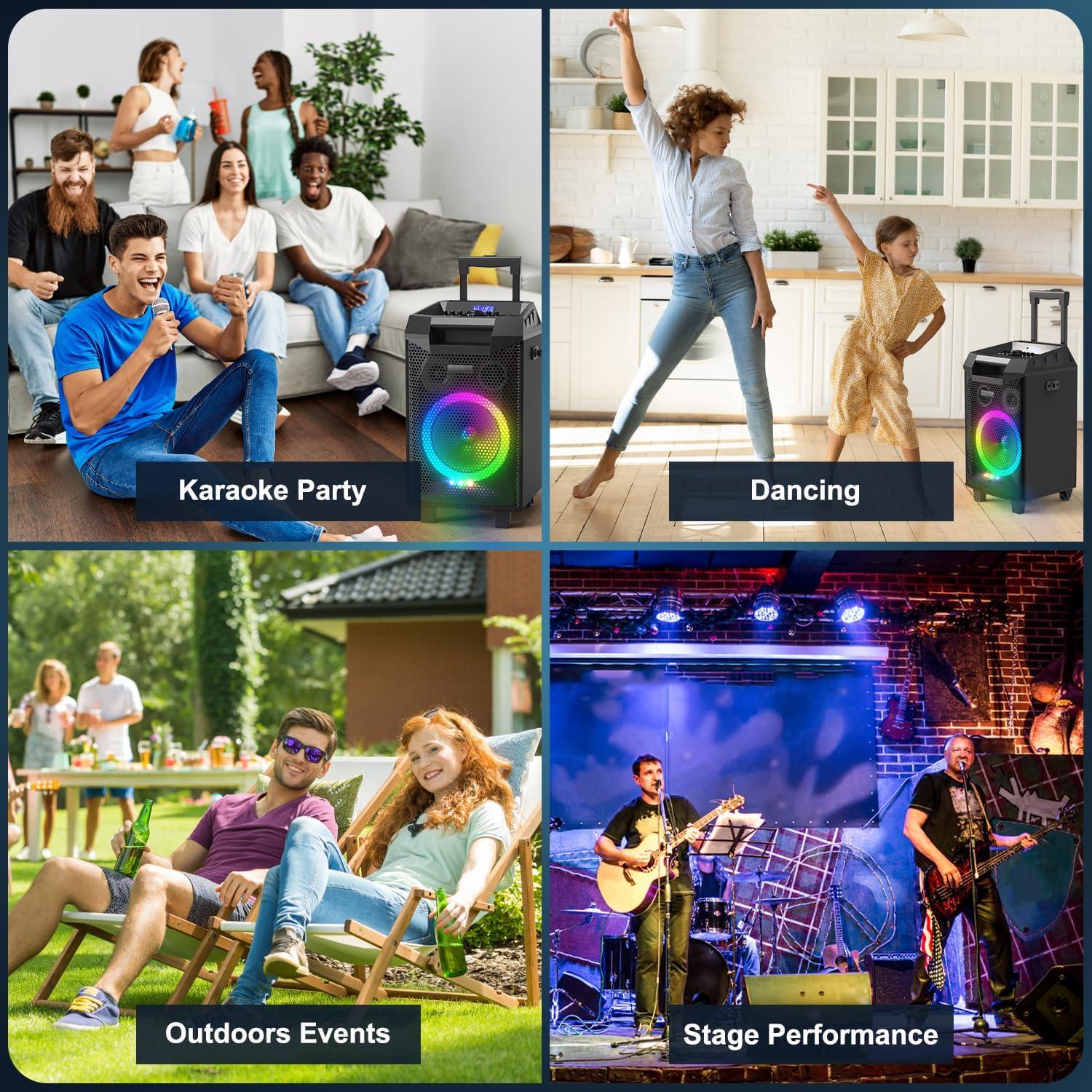 Máquina de Karaoke VeGue VS-0866 con Altavoces Bluetooth 20.32 cm