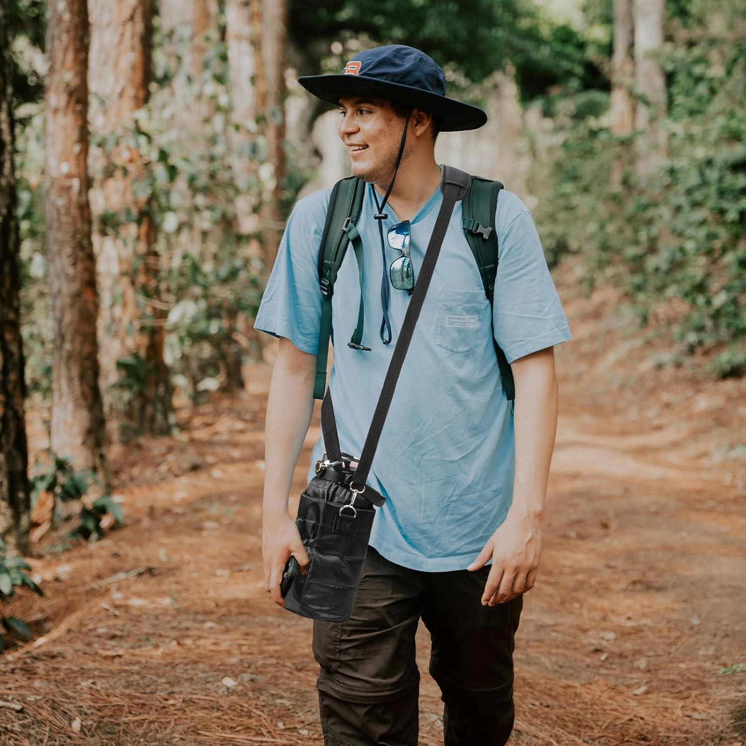 Botella de Agua de Vidrio Chunmo 2L con Popote y Funda