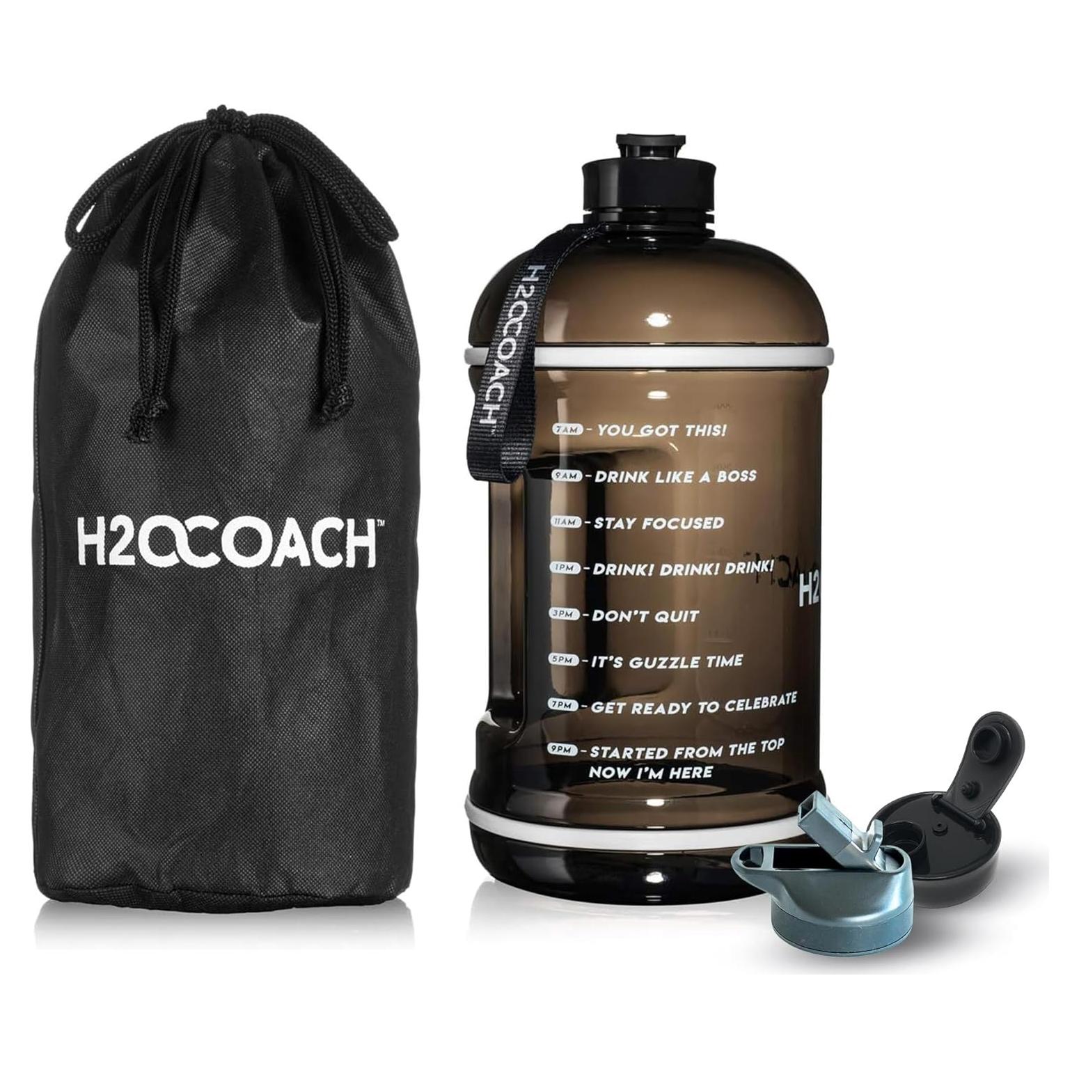 Botella de Agua Deportiva H2OCOACH 3.79L Reutilizable Libre BPA