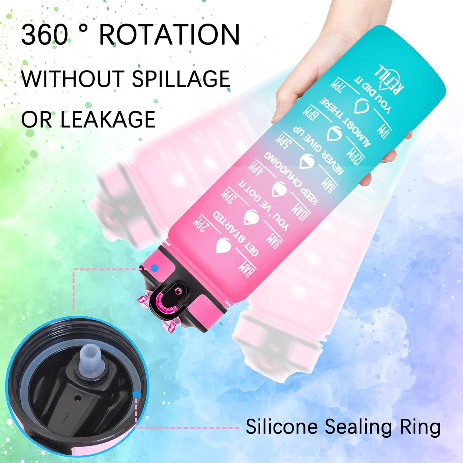 Botella de Agua Deportiva Fenmshairy 0.95L Perro Dachshund