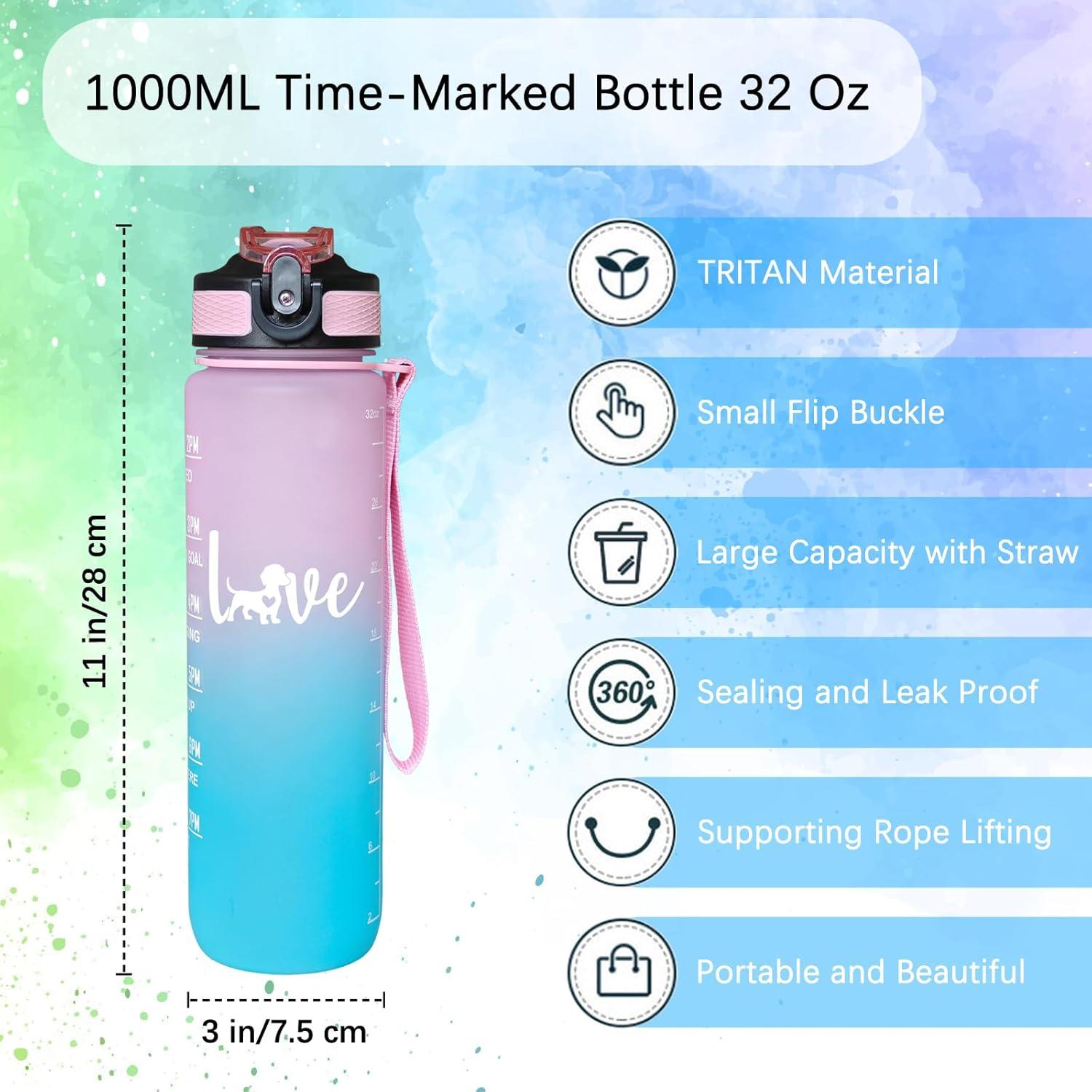 Botella de Agua Deportiva Fenmshairy 0.95L Perro Dachshund