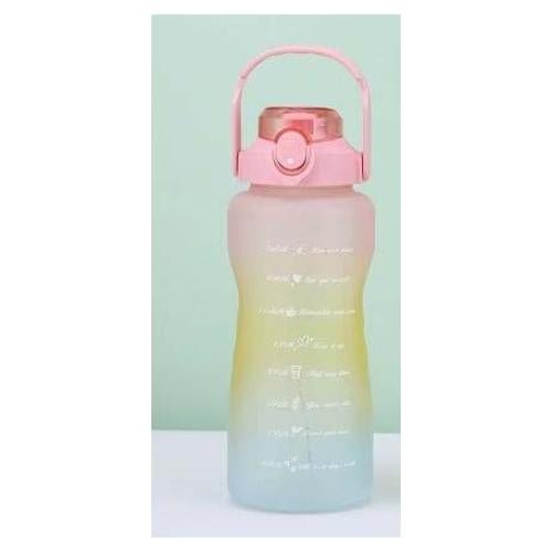 Botella de Agua Motivacional 2.2L LARASHINE Libre BPA Morado