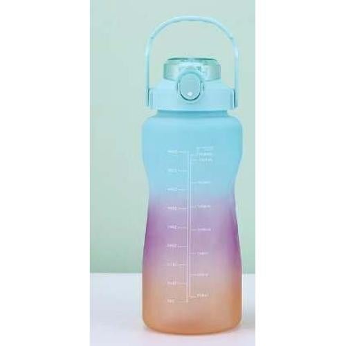 Botella de Agua Motivacional 2.2L LARASHINE Libre BPA Morado