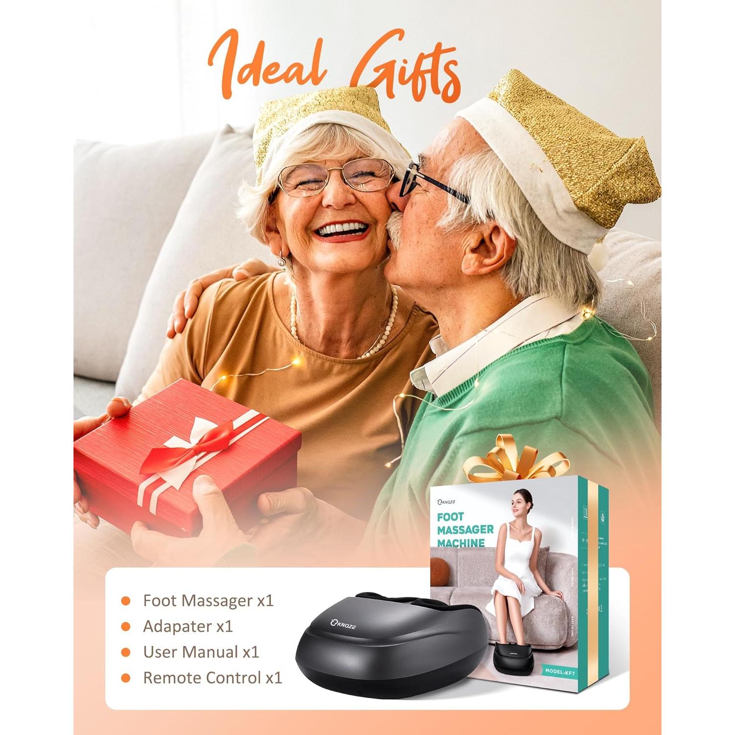 Masajeador de Pies Shiatsu KNQZE KF7 con Calor y Control Remoto