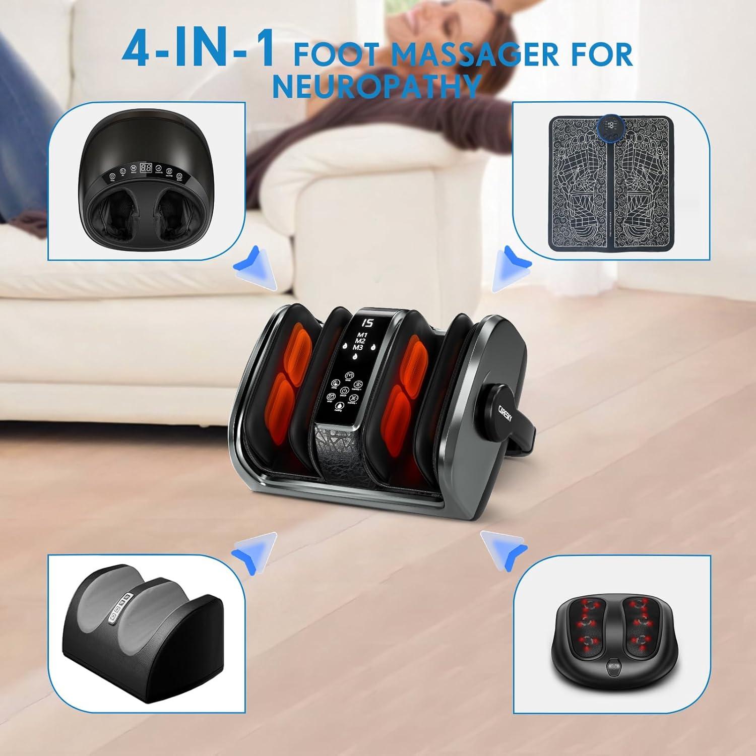 Masajeador de Pies Shiatsu CARESKYpro FM901 con Calor 3 Niveles