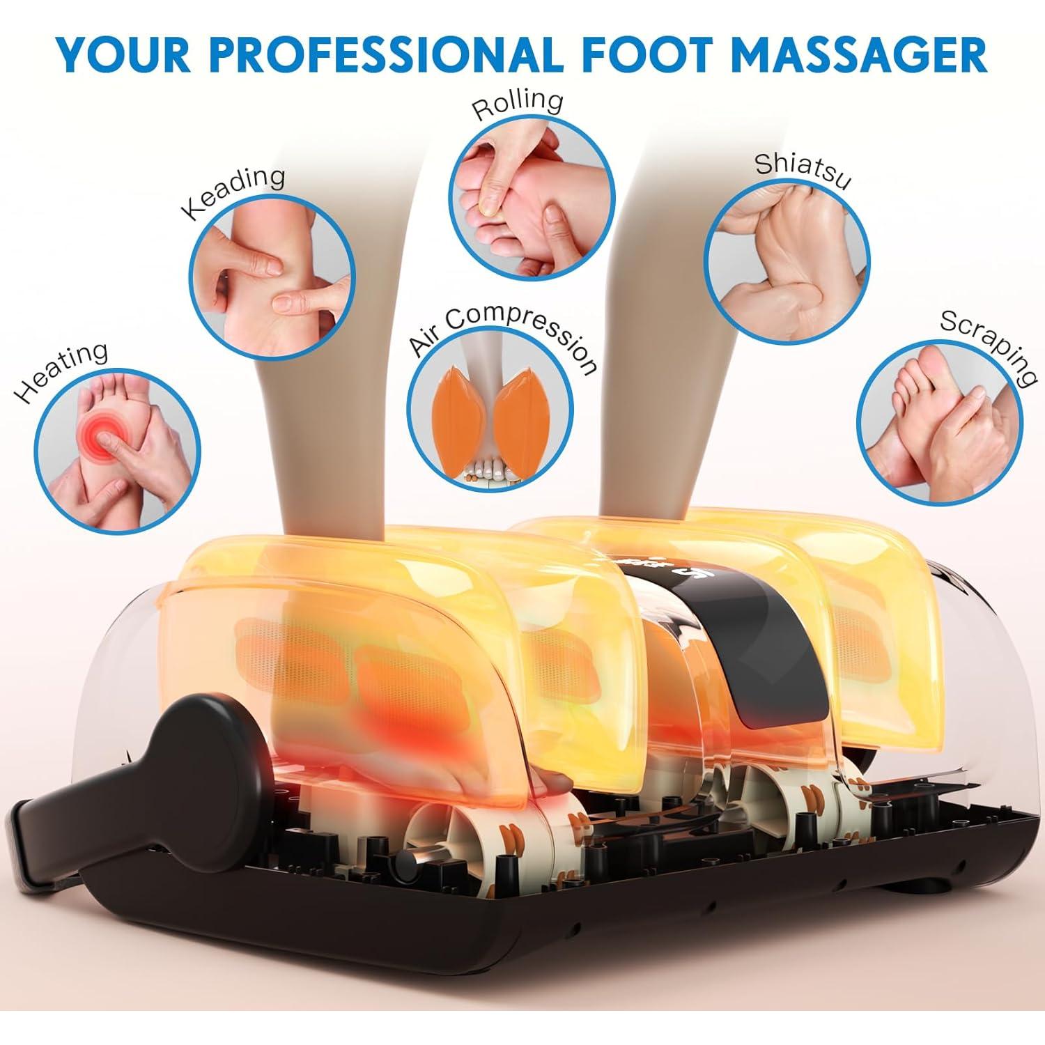 Masajeador de Pies Shiatsu CARESKYpro FM901 con Calor 3 Niveles