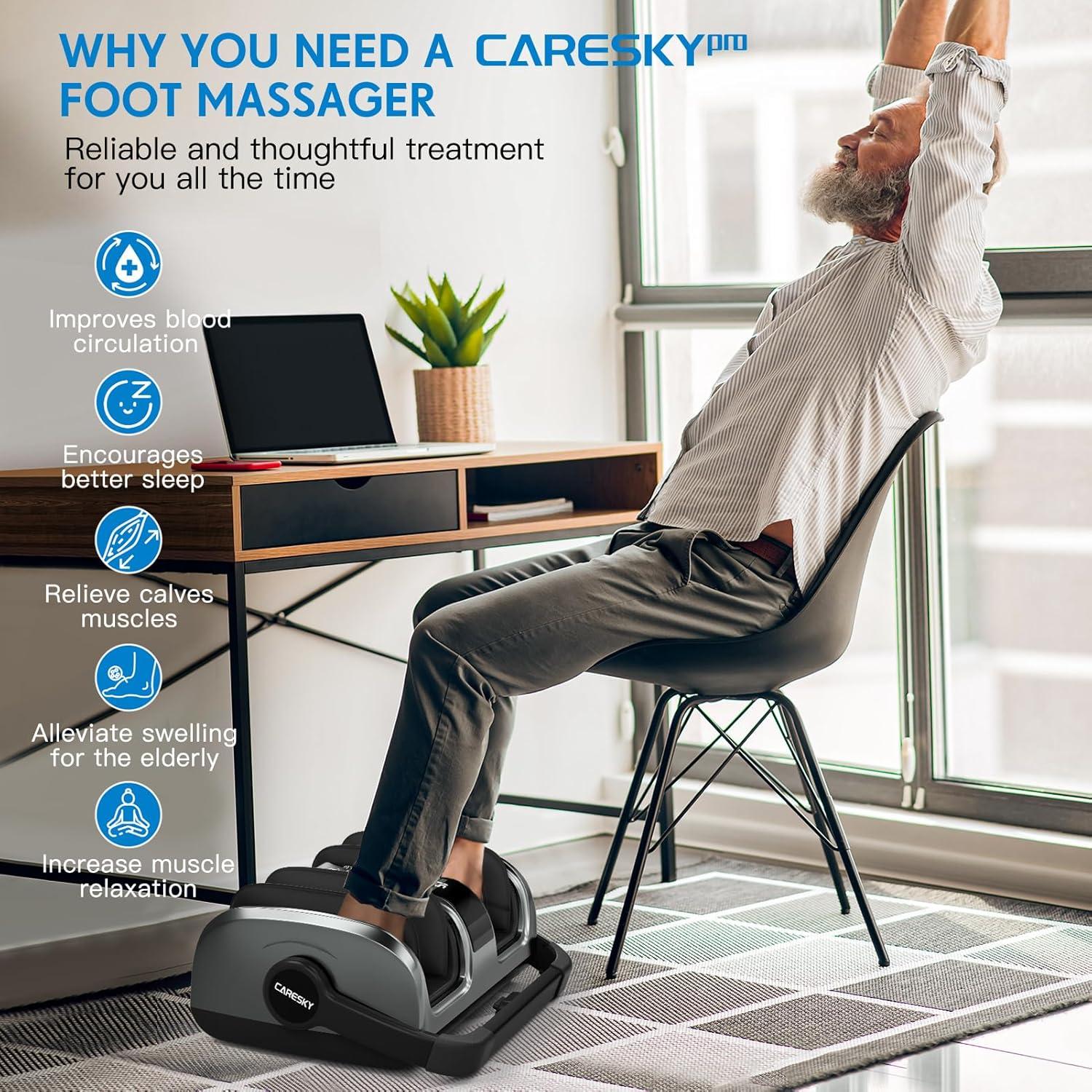 Masajeador de Pies Shiatsu CARESKYpro FM901 con Calor 3 Niveles