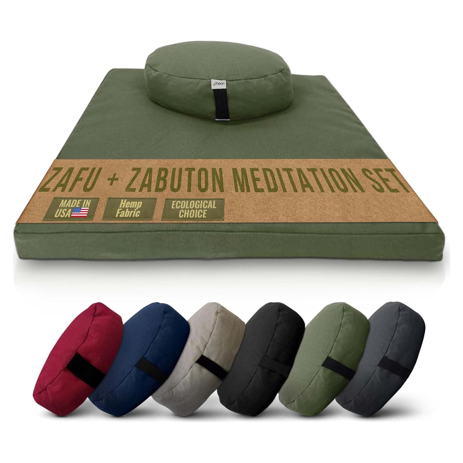 Conjunto de Cojín de Meditación Zafu y Zabuton Bean Products