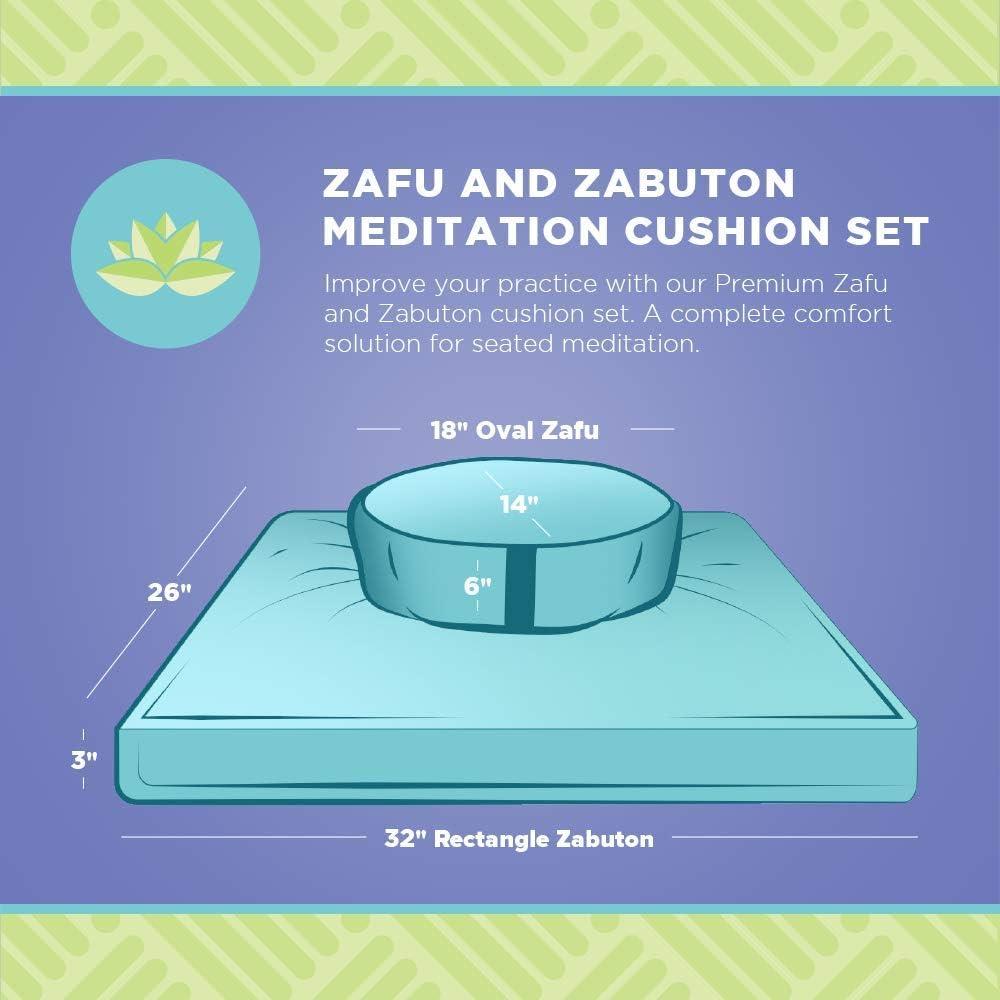 Conjunto de Cojín de Meditación Zafu y Zabuton Bean Products