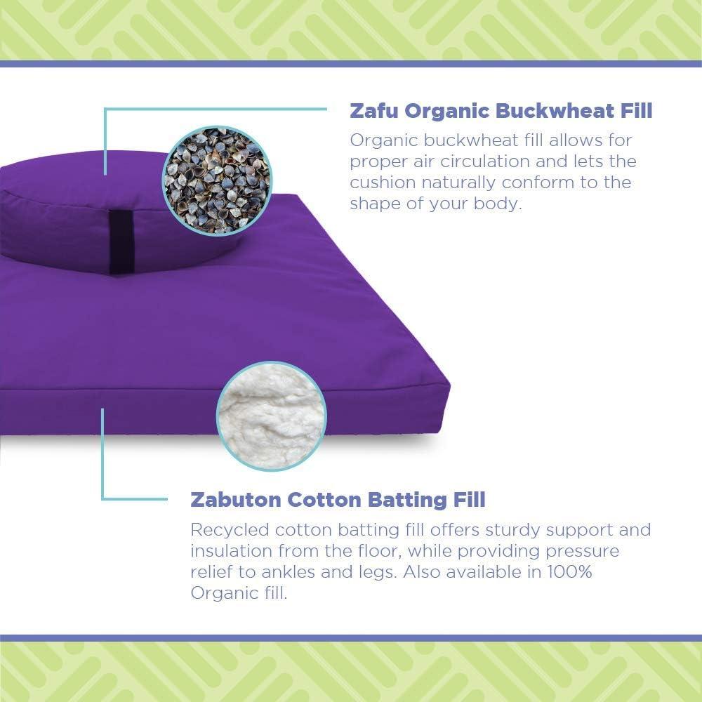 Conjunto de Cojín de Meditación Zafu y Zabuton Bean Products