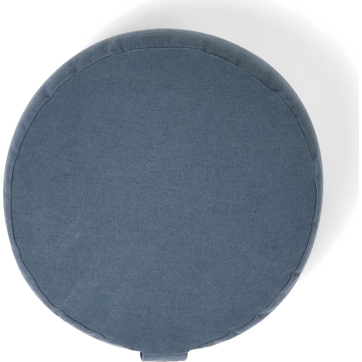 Cojín de Meditación Orgánico Renoo 38 cm Redondo Verde Azulado